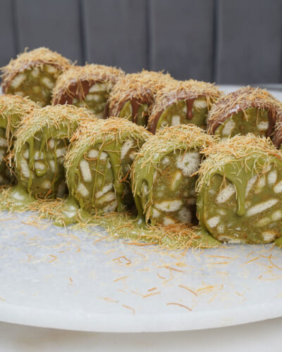 Pistachio kunafa mini lazy cake 12 pcs