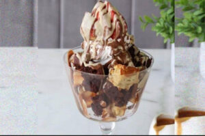 Waffle Brownies Cup